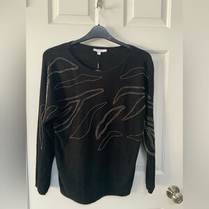 Chico's Classic Black Crewneck Sweater